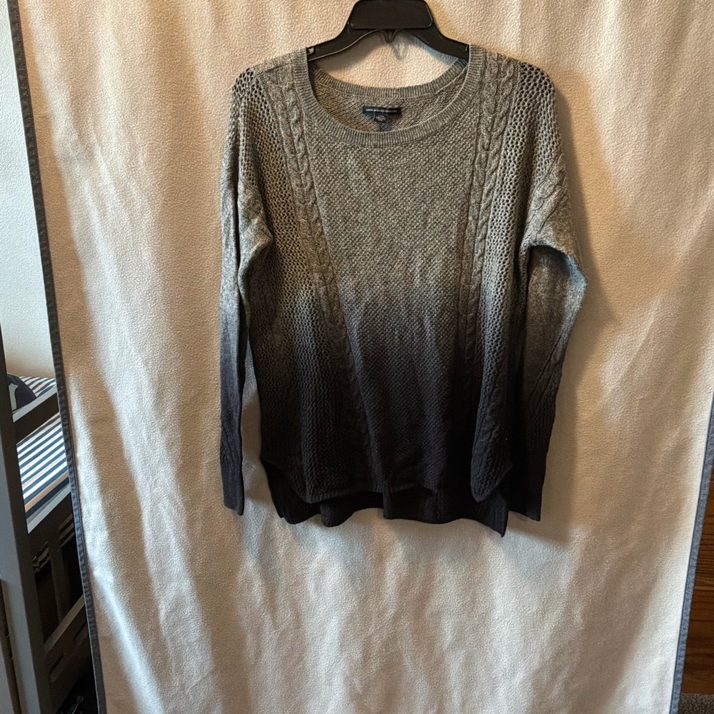 American Eagle Outfitters Ombre Gray Sweater